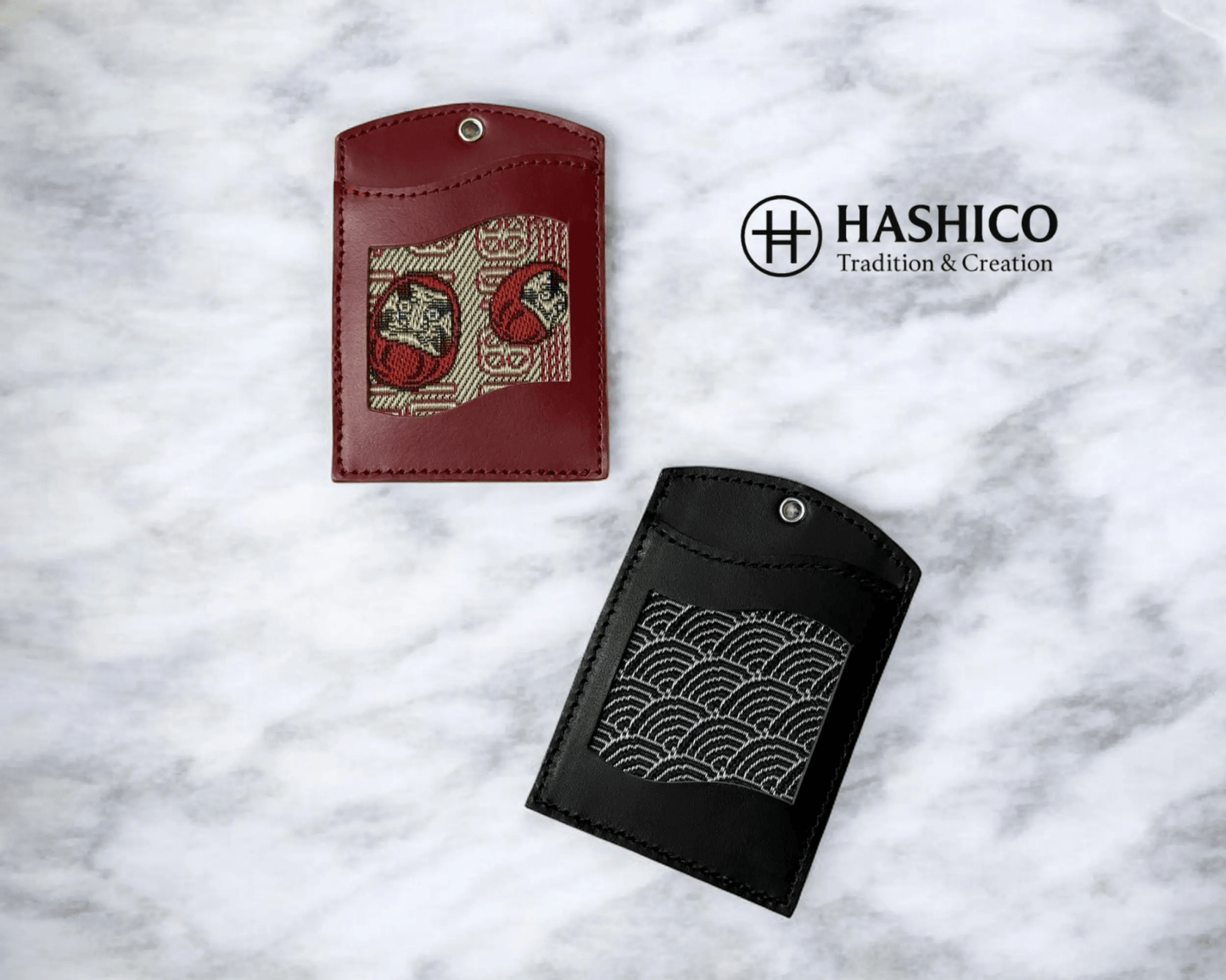 畳縁レザーパスケース - HASHICO